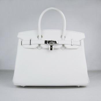 HBK30WS0020 Birkin 30CM White (argento)